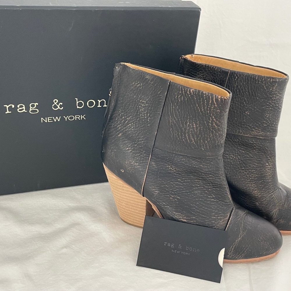 Rag & Bone brown leather bootie size 39
